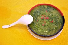 青菜粥的做法 www.osxg.com.cn