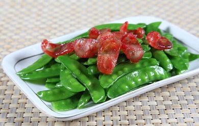 荷蘭豆炒臘腸 www.osxg.com.cn